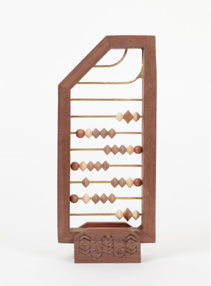 Wanda Gillespie - Counting Frame Mini (Walnut And Brass) 2023